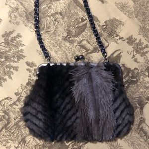Chico’s Faux Fur Handbag